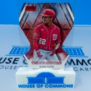 JUAN SOTO 2021 Topps Stadium Club Baseball ROT TRIUMVIRAT Einsatz - Bild 1 von 3