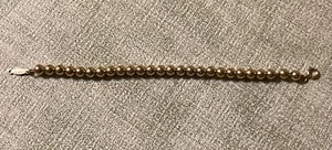 Vintage Napier Gold Tone Beaded Bracelet Signed 7.25” - Picture 1 of 2