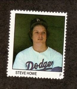 1983 Steve Howe Los Angeles Dodgers Fleer Baseball Stamp - Bild 1 von 1