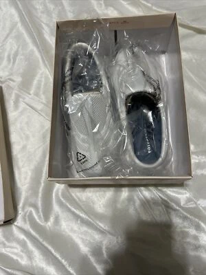 Новый Easy-Spirit путешествий время женщин мулы/сабо Sz 6 1/2 M Estraveltime Wh/lt Bl L - Изображение 1 из 4