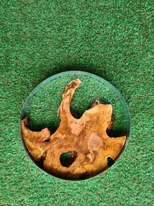 16'' Olive Wood Slabs For Mold, Round Live Edge Wood For Wall Clocks and Epoxy - Picture 1 of 10