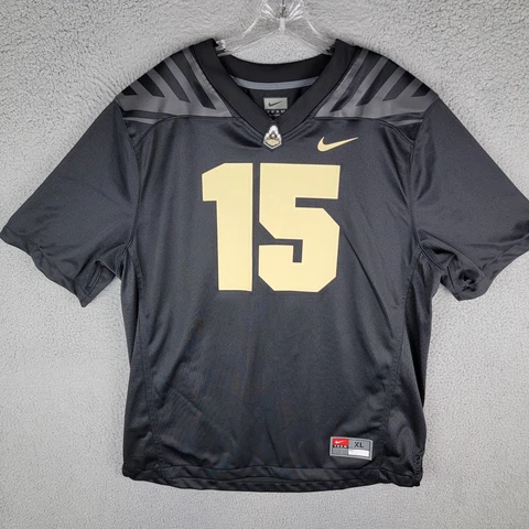 Drew Brees Purdue Boilmakers #15 Football Jersey XL BLACK/GOLD 100% POLYESTER Cover