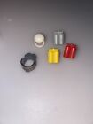 LEGO MINIFIG MINIFIGURE LIGHT GRAY / Red / Yellow Space Airtank And Helmet Piece