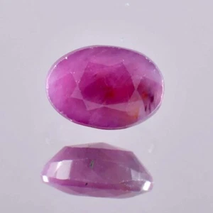 5.00 Ct Rare Natural Burma Pink Ruby Oval Cut Loose Gemstone Certified 11x8 MM - Picture 1 of 5