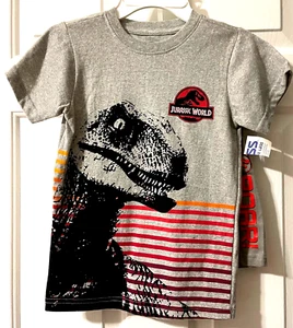 NWT BOYS JURASSIC WORLD 2 PC. TEE SHIRT AND SHORTS SET SIZE 6 - Picture 1 of 2