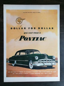 Oldtimer 1950 Pontiac ganzseitige Originalanzeige 721 - Bild 1 von 1