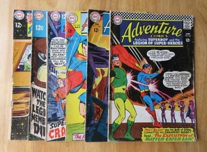 Lot of *6* 1960s ADVENTURE COMICS/LEGION OF SUPER-HEROES: ≈ #345-379 (VG) - Picture 1 of 8