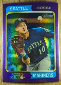 2023 Topps Heritage High Number Jarred Kelenic #513 Purple Chrome Refractor - Picture 1 of 2