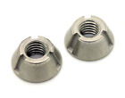NEW 5/16-18 T-Groove Tamper Proof Security Nuts (x 2) Stainless Tri Anti-Theft