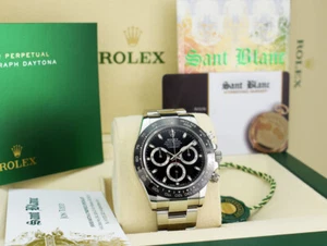 ROLEX - Rolex Stainless Steel DAYTONA Black Dial 116500LN SANT BLANC - Picture 1 of 4
