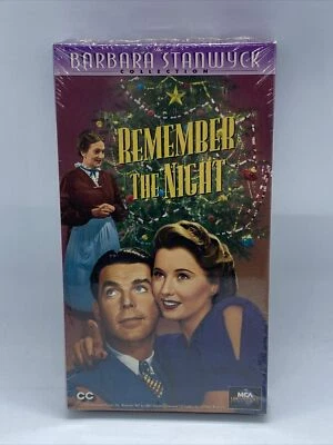 Remember the Night VHS Barbara Stanwyck New Sealed Watermarks VB5 - Image 1 of 4