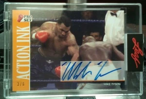 2021 Leaf Pro Set Sports MIKE TYSON Orange AUTO 3/6 SSP Action Ink Autograph  - Picture 1 of 1