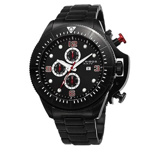 New Men's Akribos XXIV AK724BK Swiss Multifunction All Black Stainless Steel Wa - Picture 1 of 7