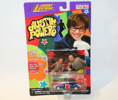 Austin Powers Johnny Lightning Diecast Shaguar Replica Car 1:64 Mini Me Card NIP - Image 1 of 4