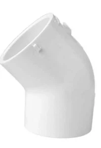1-1/2 Zoll Steckschlüssel PVC 45 Grad Ellbogen geschliffen 40 LASCO 417015 - Bild 1 von 1