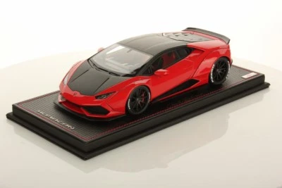 MR Collection Lamborghini Huracan Aftermarket Rosso Mars/Nero Nemesis 1/18 - Imagen 1 de 4