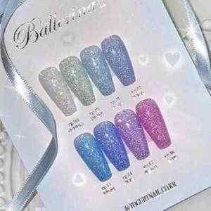 Yogurt Gel Ballerina 2 Reflective Glitter Gel 8 Color Gel Nail Polish K-Beauty - Bild 1 von 14