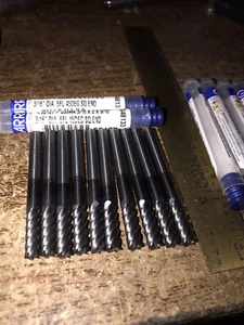 3/16”-5FL-9/16”LOC GARR (10PCS)@ LESS THAN $5 EACH VERY LIGHT USE ORIG $30 NICE! - Picture 1 of 6