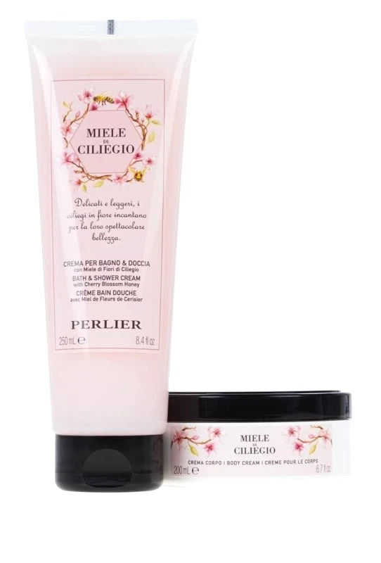 Juego de cremas de ducha corporal y baño Perlier CHERRY BLOSSOM HONEY NUEVO SELLADO Foto 1 de 1