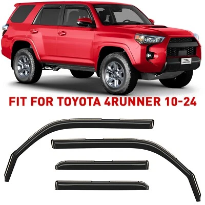 Protectores de lluvia viseras de ventilación pantalla para Toyota 4Runner 2010-2024 IMPERMEABLE Foto 1 de 4