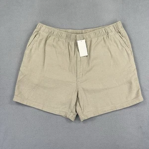 The Territory Ahead Shorts Mens XXL Beige Drawstring Textured Casual Pockets NWT - Picture 1 of 11