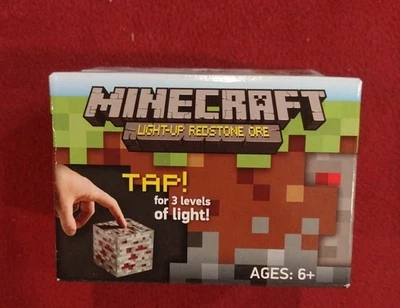 Minecraft Light-Up Redstone Ore Interactive Light-Up Block Thinkgeek - NEW - Image 1 of 4