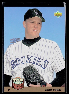 John Burke 1993 Upper Deck #444 RC Colorado Rockies - Image 1 of 2