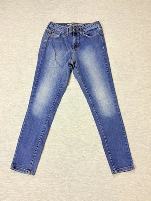 Pantalones de mezclilla ajustados de tiro alto Mossimo para mujer 10R azul Power ultra elásticos 30 entrepiernas Foto 1 de 4