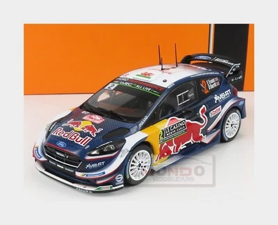 1:24 IXO Ford Fiesta Wrc RedBull #2 Rally Montecarlo 2018 Evans Barrit 24RAL014B - Image 1 of 2