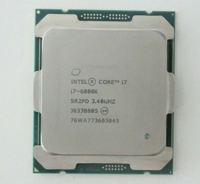 Processore CPU Intel Core i7 6800K 3,4-3,8 GHz 6 core 15 MB FCLGA2011-3 UFFICIALE - Immagine 1 di 2
