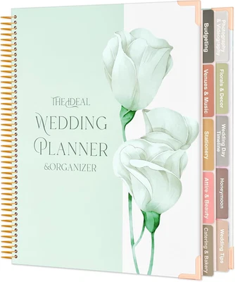 Planificador de bodas integral para novias: organizador con listas de verificación y calendarios Foto 1 de 4