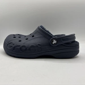 Zuecos forrados Crocs Baya azul marino hombre 5/mujer 7 cómodos sin cordones - Imagen 1 de 15