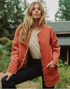Chaqueta Lou Lou acolchada reversible Christy Dawn S - Imagen 1 de 5