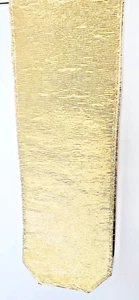 6 Vintage Solid Gold Fabric Table Runners 13x68" Gathered Padded Wedge Ends - Picture 1 of 7