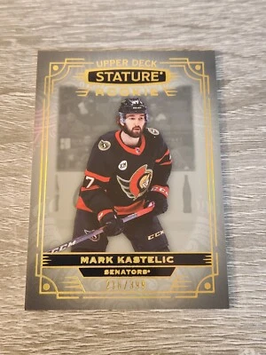 2022-23 Upper Deck Stature Rookie Mark Kastelic - 216/399 - Senators - Image 1 of 2