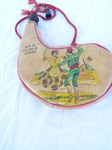 Vintage Leder Bota Wasser Wein Flaschenträger  - Bild 1 von 1