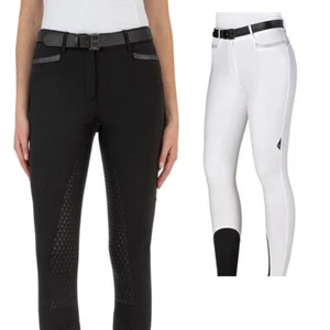 Pantalones de equitación Equiline para mujer con ribete completo de silicona Gemaf - Imagen 1 de 3