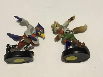 Lote Amiibo Super Smash Bros. Fox & Falco Amiibo Set Nintendo Switch Wii U 3DS Foto 1 de 3