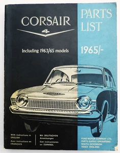 Ford Corsair 4 Parts Book 63 - 65 Models in English, French, German & Spanish - Picture 1 of 2