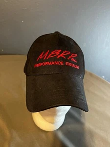 MBRP Performance Exhaust Hat Cap Adjustable Strap Black Red Baseball 100% Cotton - Picture 1 of 5