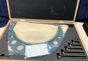 Machinist Tool: Mitutoyo 6"-12" Micrometer anvil set 104-138 (NOS) - Picture 1 of 10