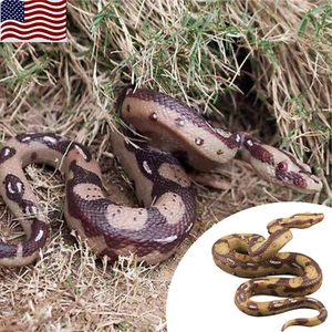 Fake Snakes for Garden Rubber Copperhead Snake Scary Snake Prank Joke Prop Toy - Picture 1 of 8