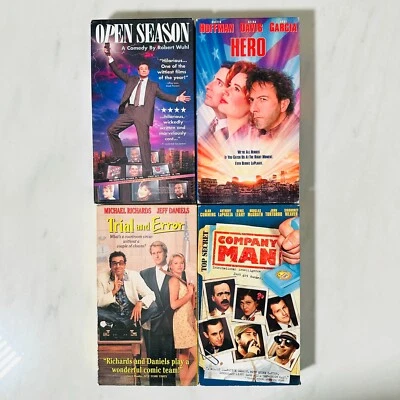 Lot of 4 Comedy VHS - Trial and Error - Company Man - Hero - Open Season - Image 1 of 4