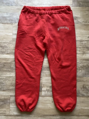 Vintage 90s Russell Athletic Nebraska Cornhuskers Sweatpants XL Made In USA Cover