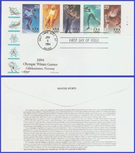 USA3 #2807-11 U/A ARTMASTER FDC PB5 Winter Olimpics - Picture 1 of 1
