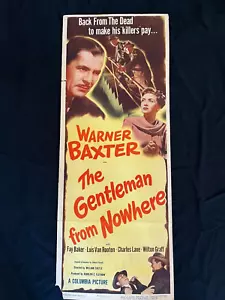 THE GENTLEMAN FROM NOWHERE original 14X36 U.S INSERT - 1948 - Picture 1 of 1