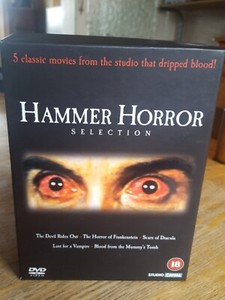 Hammer Horror Selection - 5 DVD's - Exclusive Art Cards - Like New