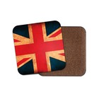 Rustic Union Jack Flag Coaster - Great Britain GB United Kingdom UK Gift #14367
