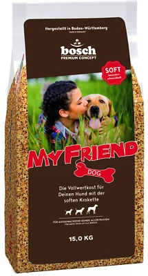 BOSCH 15 kg My Friend Soft Hundefutter Trockenfutter Brocken & Kroketten - Bild 1 von 4