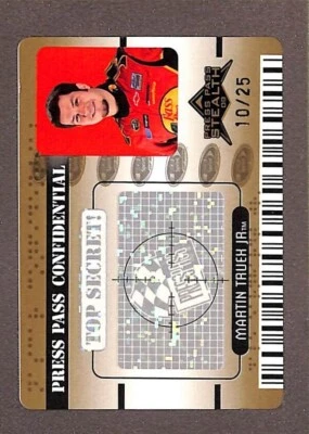 2009 Press Pass Stealth Confidential #PC18 Martin Truex Jr. Gold /25 - Image 1 of 3